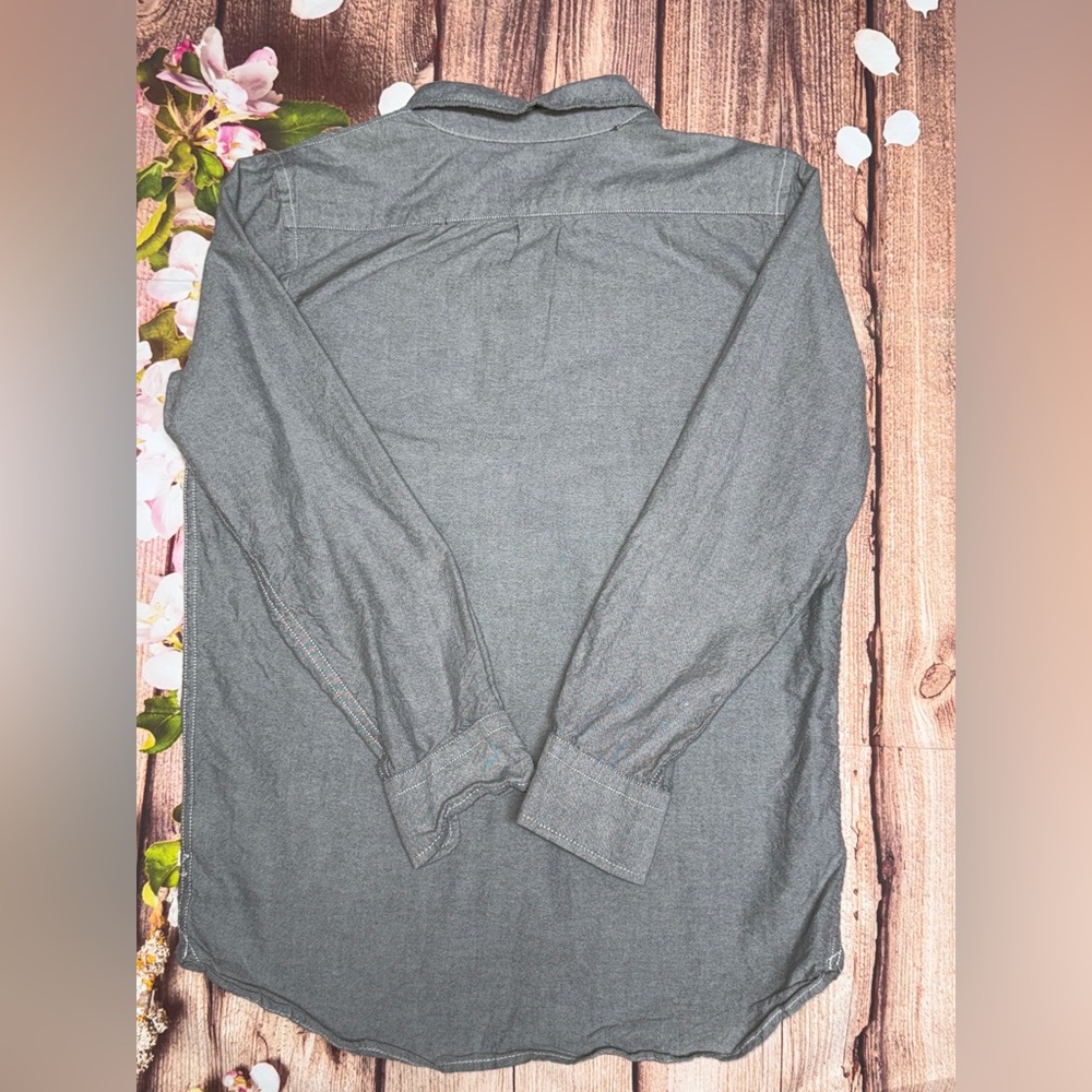 GAP Kids Gray Button Down Shirt - Picture 3 of 3